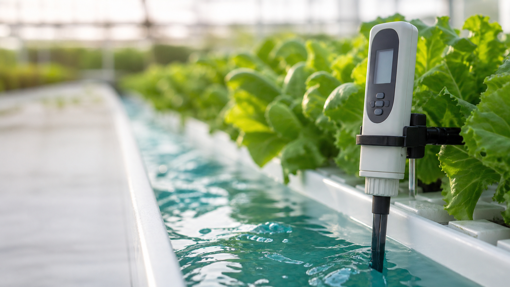 Mesure EC dans une installation hydroponique